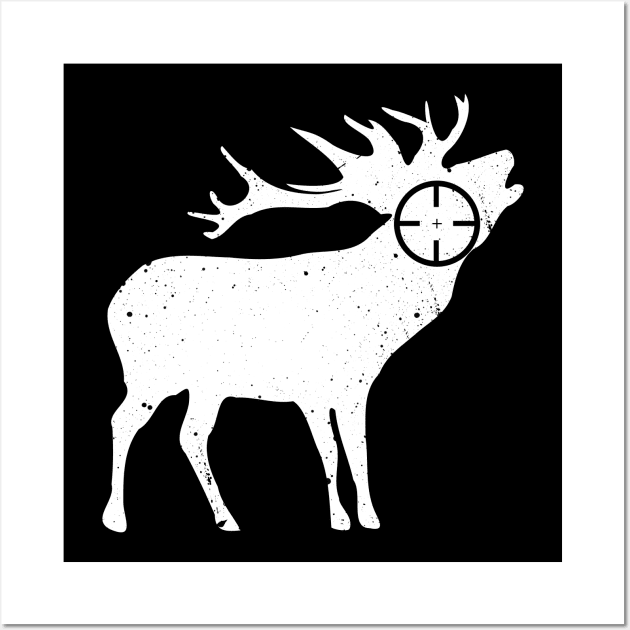 Hunting Deer Forest Sniper Shoot Wall Art by Shirtbubble